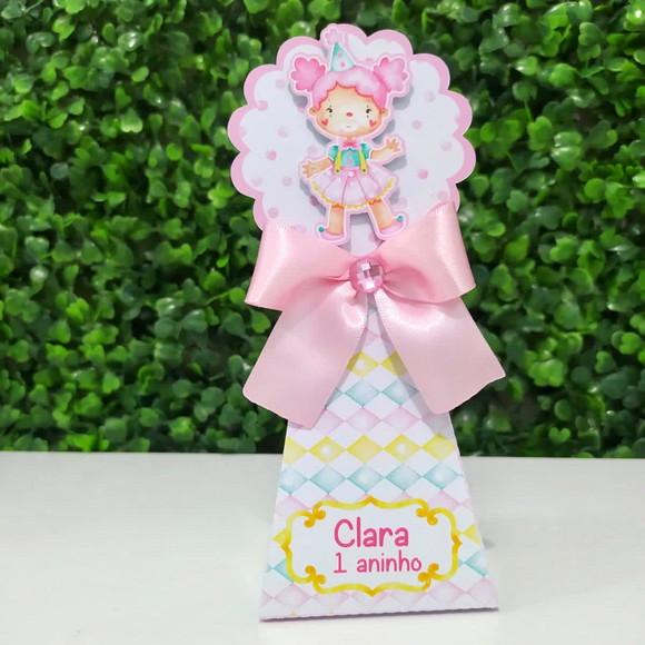 Personalizados Circo Rosa Aquarela ( Kit 20 Peças)