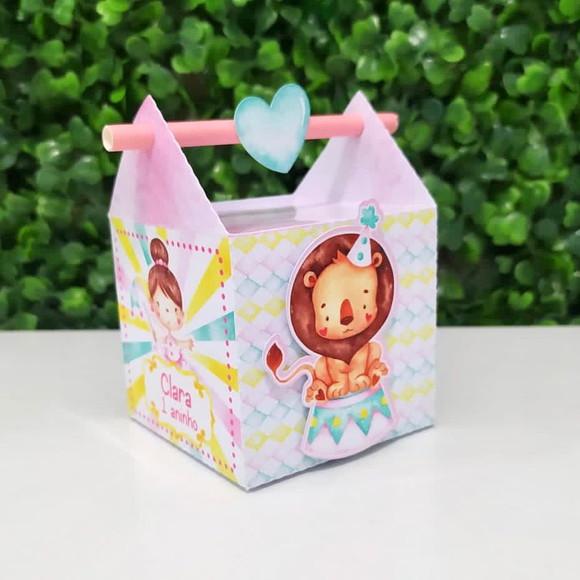Personalizados Circo Rosa Aquarela ( Kit 20 Peças)