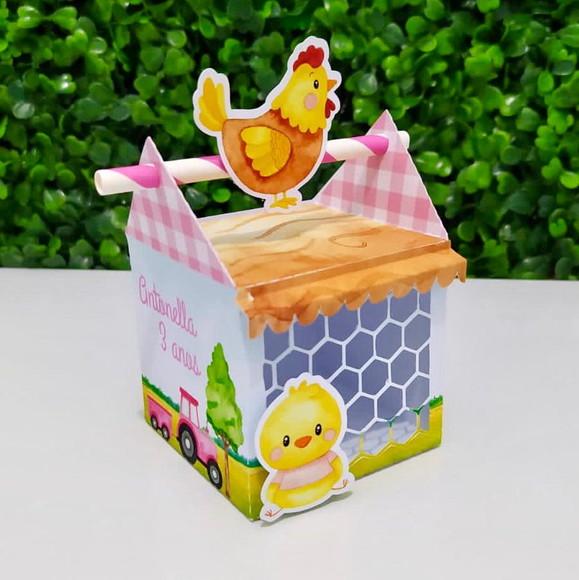 Personalizados Fazendinha Menina Rosa (kit 20 Peças)