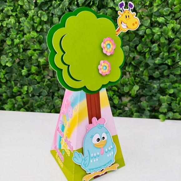 Personalizados Galinha Pintadinha Rosa Candy Color 40 Peças