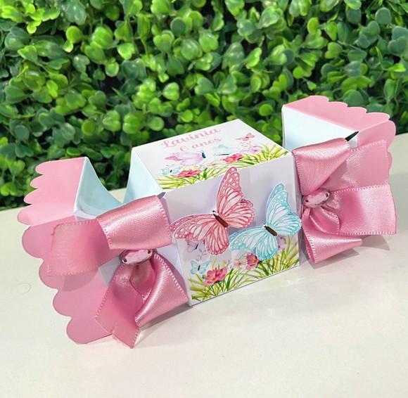 Personalizados Jardim das Borboletas Rosa (kit 20 Peças)