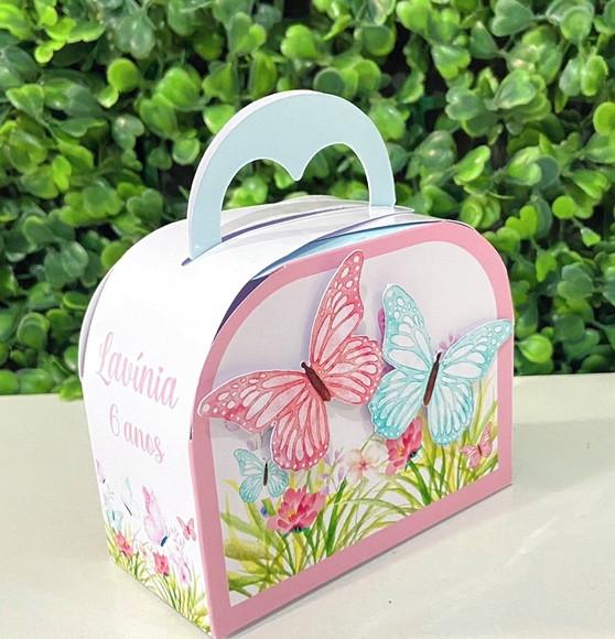 Personalizados Jardim das Borboletas Rosa (kit 20 Peças)