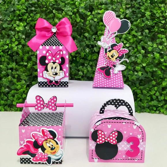 Personalizados Minnie Rosa / Papelaria (kit 20 Peças)