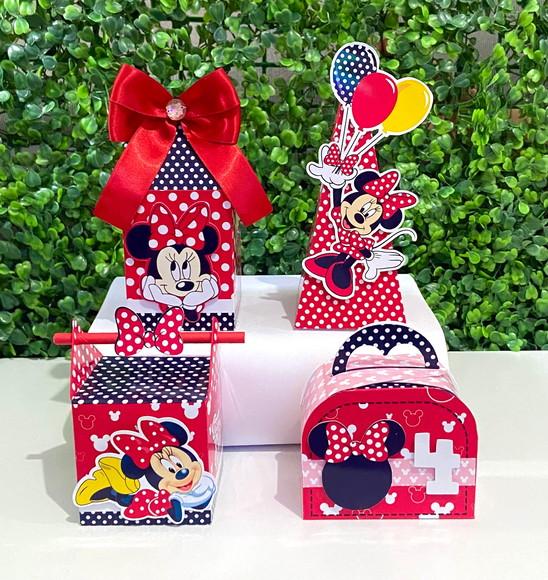 Personalizados Minnie Vermelha (kit 60 Peças)