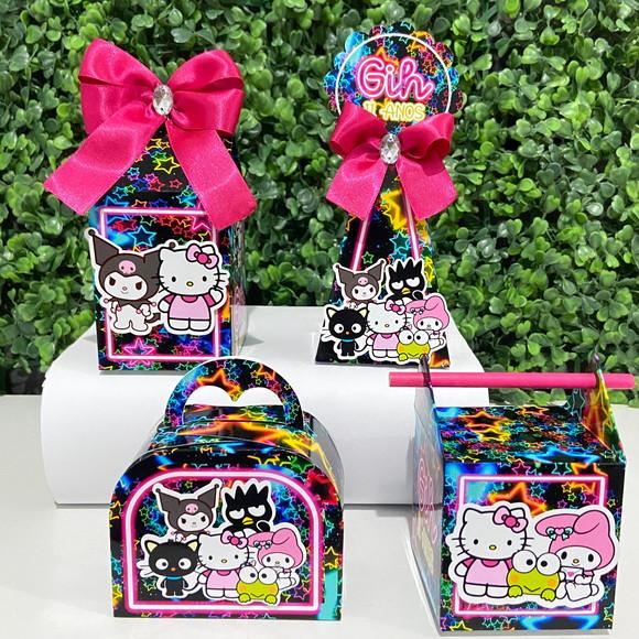 Personalizados Neon Hello Kitty (40 Peças)