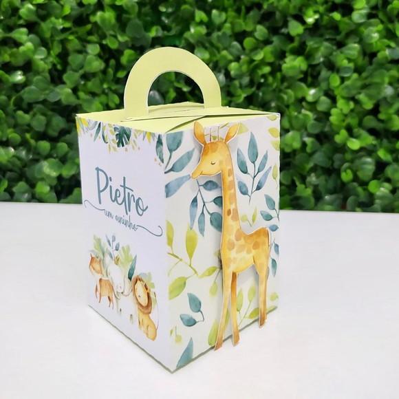 Personalizados Safari Baby Aquarela (20 Peças)