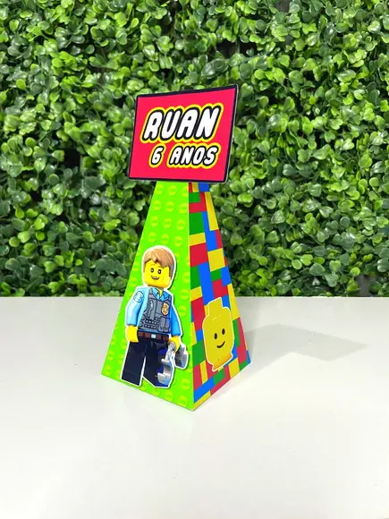 20 Personalizados Lego (kit de Papelaria)