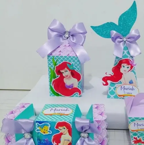 30 Personalizados Pequena Sereia Ariel