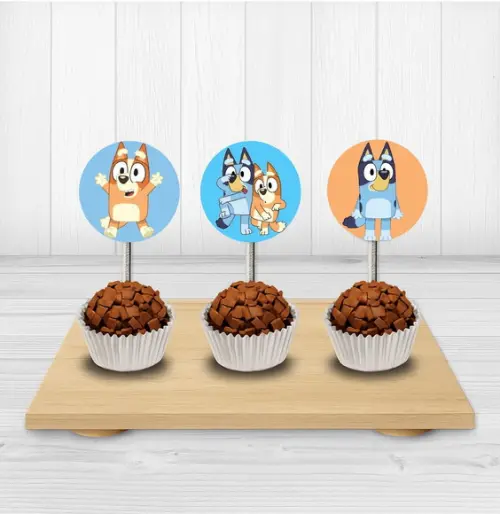 50 Tags para Docinhos Bluey
