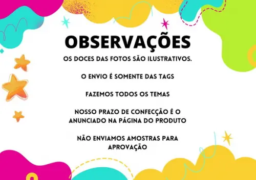 50 Tags/ Toppers para Docinhos Bananas de Pijamas