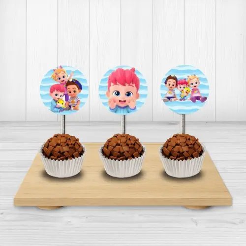 50 Tags/ Toppers para Docinhos Bebefinn