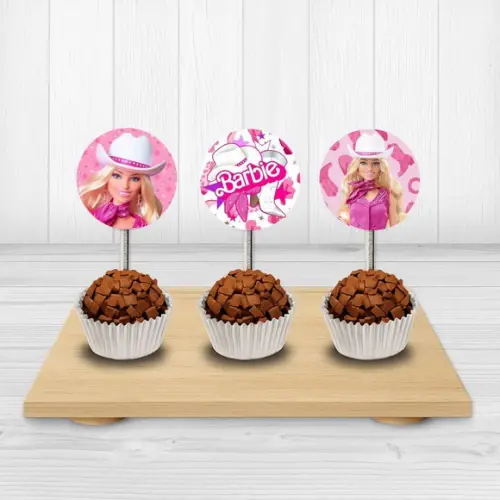 50 Tags/ Toppers para Docinhos Barbie Cowntry/cowgirl