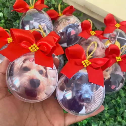 Bolinhas de Natal Personalizadas com Fotos