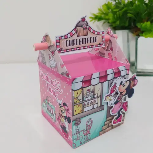 Caixa Canudo Doceria da Minnie