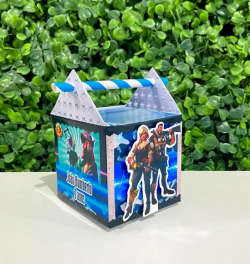 Caixa Canudo Fortnite