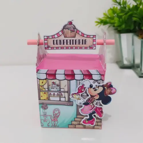Caixa Canudo Doceria da Minnie