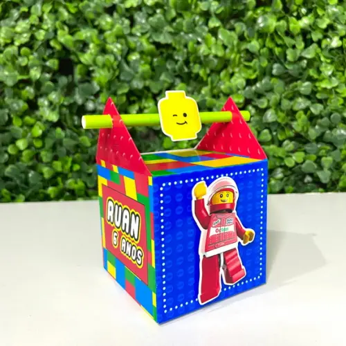 Caixa Canudo Lego