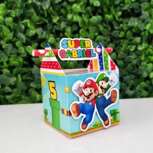 Caixa Canudo Super Mario Bros