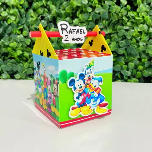 Caixa Canudo Turma do Mickey