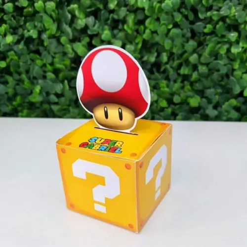 Caixa Cubo Lock Block Super Mario Bros