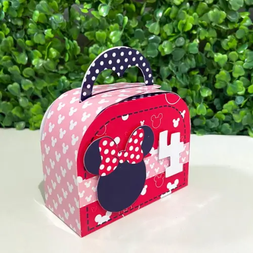 Caixa Maletinha Minnie Vermelha