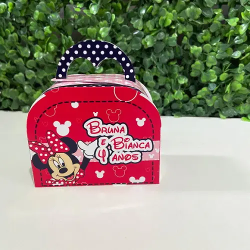 Caixa Maletinha Minnie Vermelha