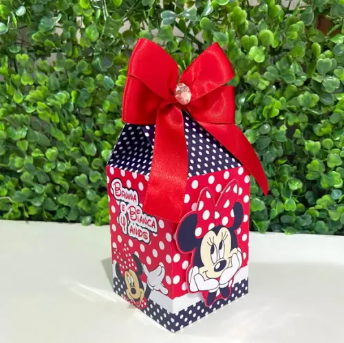 Caixa Milk Minnie Vermelha
