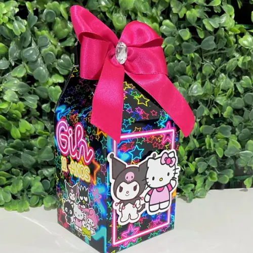 Caixa Milk Neon Hello Kitty