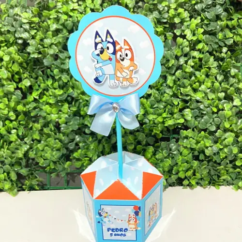 Centro de Mesa Bluey e Bingo