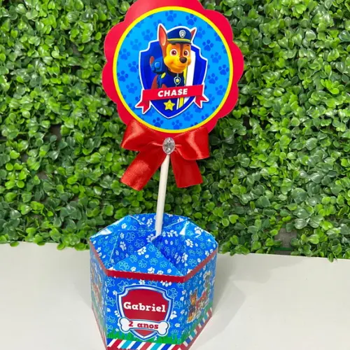 Centro de Mesa Personalizado Patrulha Canina