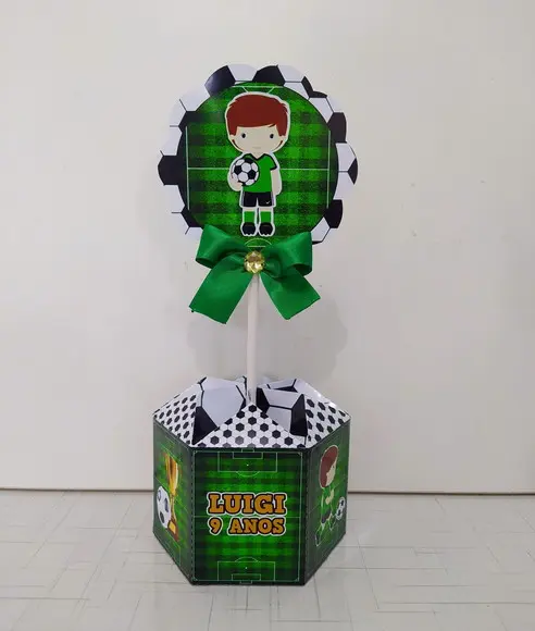 Centro de Mesa Personalizado Futebol