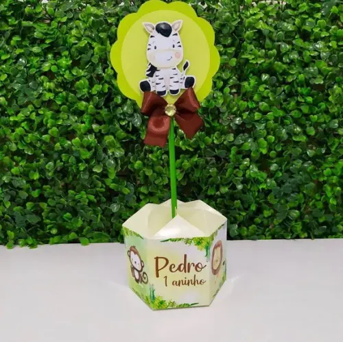 Centro De Mesa Personalizado Safari