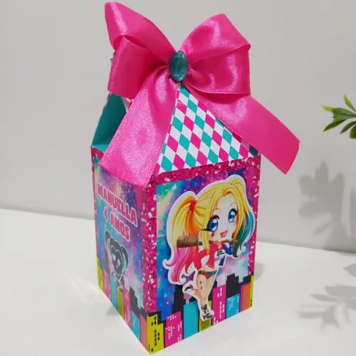 Kit 20 Personalizados Arlequina