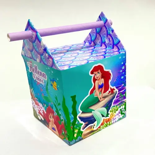 Kit 20 Caixas Personalizadas Pequena Sereia Ariel
