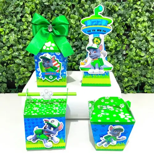 Kit 20 Personalizados Rocky Patrulha Canina