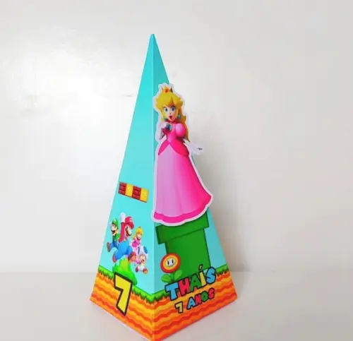 Kit 20 Personalizados Super Mário Menina (princesa Peach)