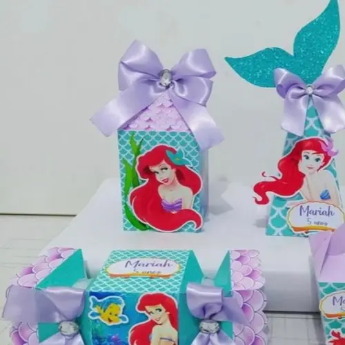 Kit 24 Personalizados Pequena Sereia Ariel