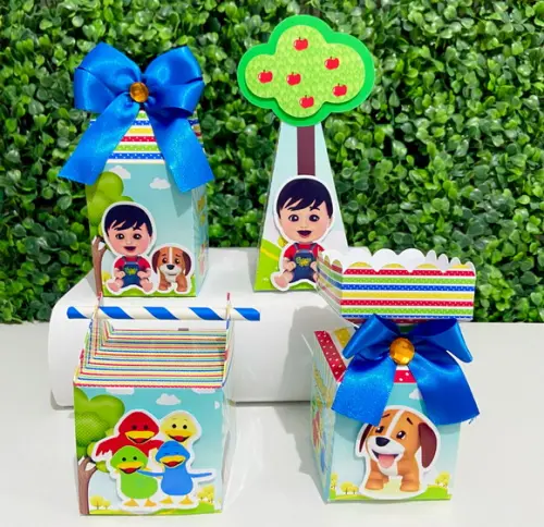 Kit 32 Caixas Bento e Totó - Papelaria Personalizada