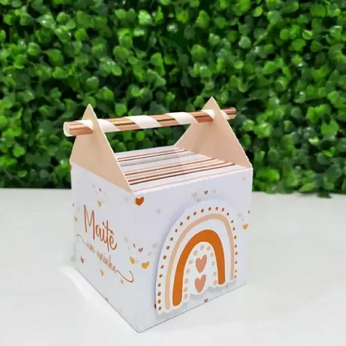 Kit 32 Personalizados Papelaria Arco Íris Boho