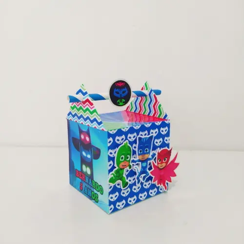 Kit 40 Personalizados Heróis Pj Maks