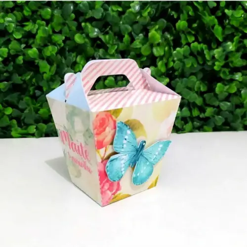 Kit 40 Personalizados Jardim das Borboletas