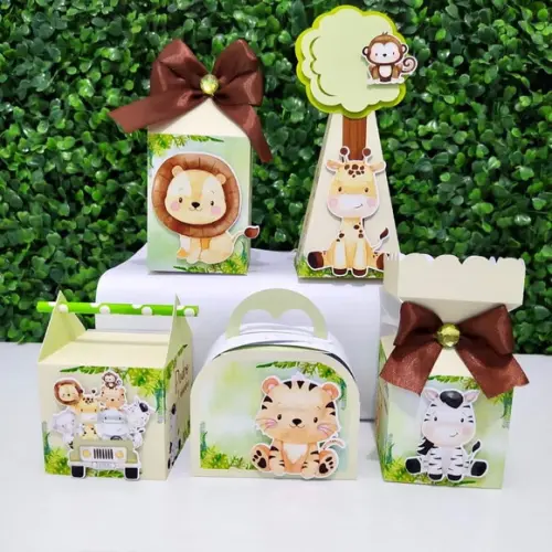 Kit 50 Personalizados Safari (menino)