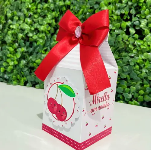 Kit 60 Personalizados Cereja