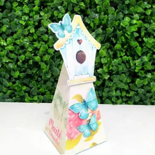 Kit 60 Personalizados Jardim das Borboletas
