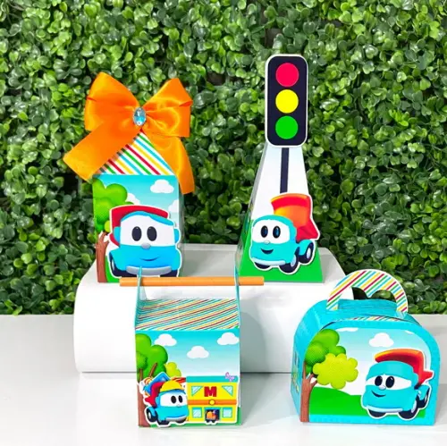 Kit de Personalizados Léo o Caminhão ( 60 Peças)