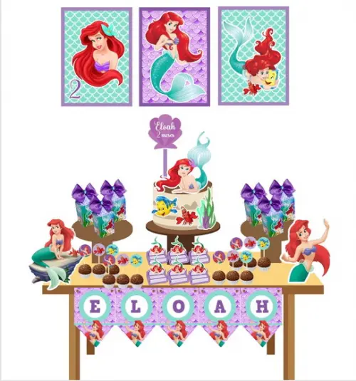 Kit É Só Um Bolinho - a Pequena Sereia (ariel)