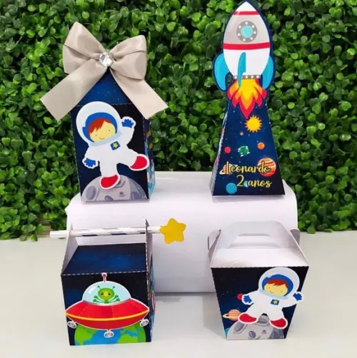 Kit Festa Personalizados Astronauta Menino (20 Peças)