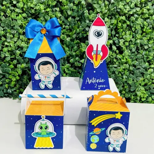 Kit Festa Personalizados Astronauta/ Espaço (20 Peças)