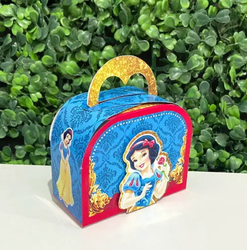 Kit Festa Personalizados Branca de Neve - Papelaria 40 Peças