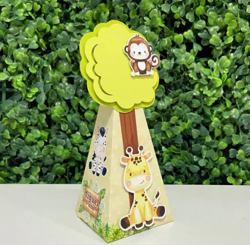 Kit Festa Personalizados Safari Baby Menino (20 Peças)
